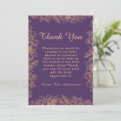 リーフベビーシャワーサンキューカード サンキューカード (スタンド正面)