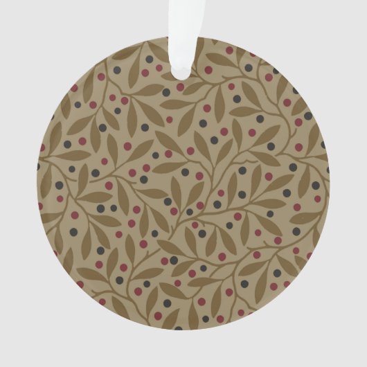 リーフベリクラシックーカラフルパタかわいらしーンアート オーナメント (正面)