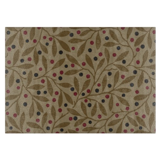 リーフベリクラシックーカラフルパタかわいらしーンアート カッティングボード (正面)