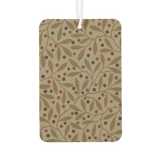 リーフベリクラシックーカラフルパタかわいらしーンアート カーエアーフレッシュナー (裏面)