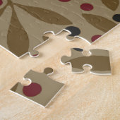 リーフベリクラシックーカラフルパタかわいらしーンアート ジグソーパズル (側面)