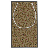 リーフベリクラシックーカラフルパタかわいらしーンアート スモールペーパーバッグ (裏面)