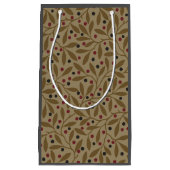 リーフベリクラシックーカラフルパタかわいらしーンアート スモールペーパーバッグ (正面)