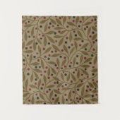 リーフベリクラシックーカラフルパタかわいらしーンアート タペストリー (正面)