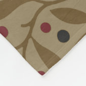 リーフベリクラシックーカラフルパタかわいらしーンアート フリースブランケット (角)