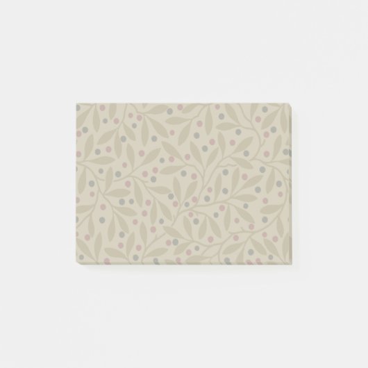 リーフベリクラシックーカラフルパタかわいらしーンアート ポストイット (正面)