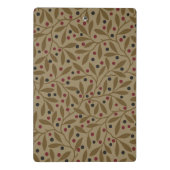 リーフベリクラシックーカラフルパタかわいらしーンアート ミニクリップボード (裏面)