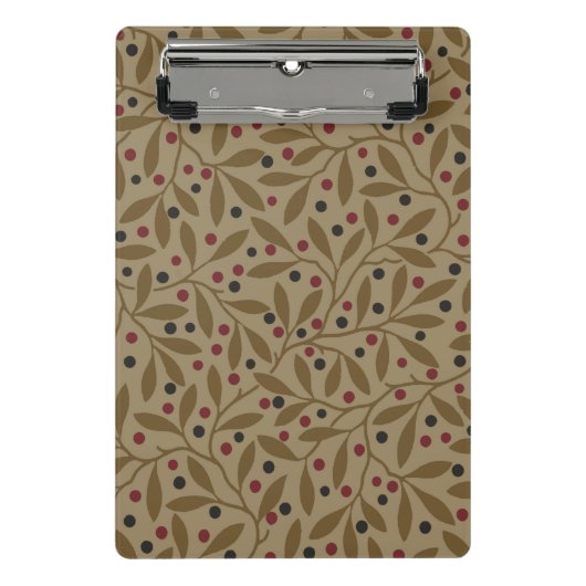 リーフベリクラシックーカラフルパタかわいらしーンアート ミニクリップボード (正面)