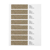 リーフベリクラシックーカラフルパタかわいらしーンアート ラップアラウンド宛名ラベル (シート)