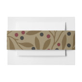 リーフベリクラシックーカラフルパタかわいらしーンアート 招待状ベリーバンド (正面例)