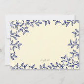 リーフボーダー招待状 招待状 (裏面)