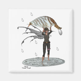 リーフマグネット付きボーイレインフェアリー マグネット