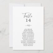 リーフミニマルグレーのテーブル番号座席表カード (裏面)