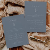 リーフミニマルダスティブルー結婚のディナーフラットメニュー メニュー