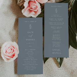 リーフミニマルダスティブルー結婚式 プログラム