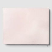 リーフミニマルボホピンクエレガントな結婚式 ゲストブック (裏面)