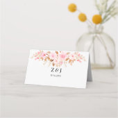 リーフミニマルボホフローラ結婚ズ プレイスカード (裏面)