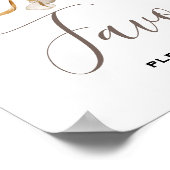 リーフミニマルボホフローラ結婚ズ ポスター (角)