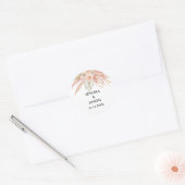 リーフミニマルボホフローラ結婚ズ ラウンドシール (封筒)