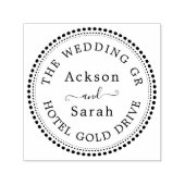 リーフミニマル円形アドレスの自動手書きスタンプ セルフインキングスタンプ (デザイン)