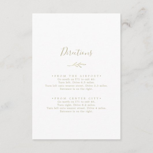 リーフミニマル金ゴールド方向格納装置カード エンクロージャーカード (正面)