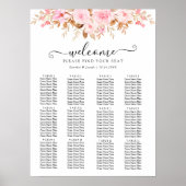 リーフミニマル・ボーーフローラの結婚座席表 ポスター (正面)