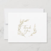 リーフミニマル|金ゴールドサンキューカード サンキューカード (正面)