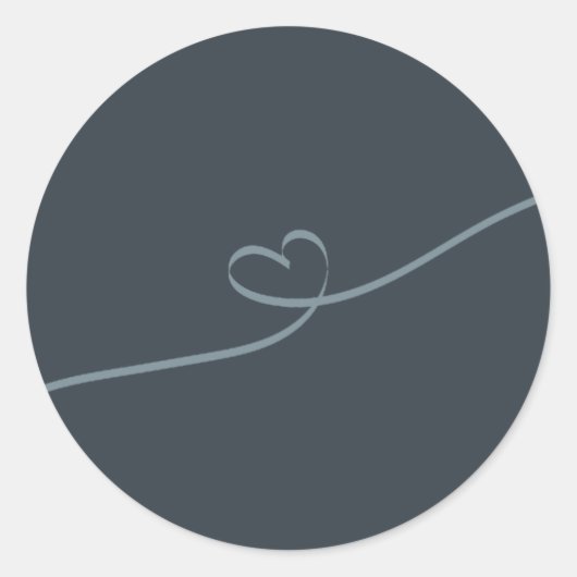 リーフモダンタイポグラフィ封筒シール ラウンドシール (正面)