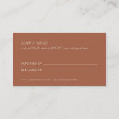 リーフモダンテラコッタビジネス紹介カード 紹介カード (裏面)