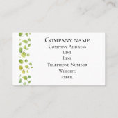 リーフモダンデザイン 名刺 (裏面)