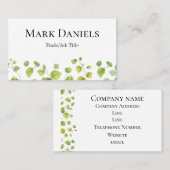 リーフモダンデザイン 名刺 (正面/裏面)