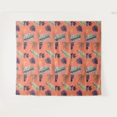 リーフモダンパターンの壁の装飾 タペストリー (正面(横))