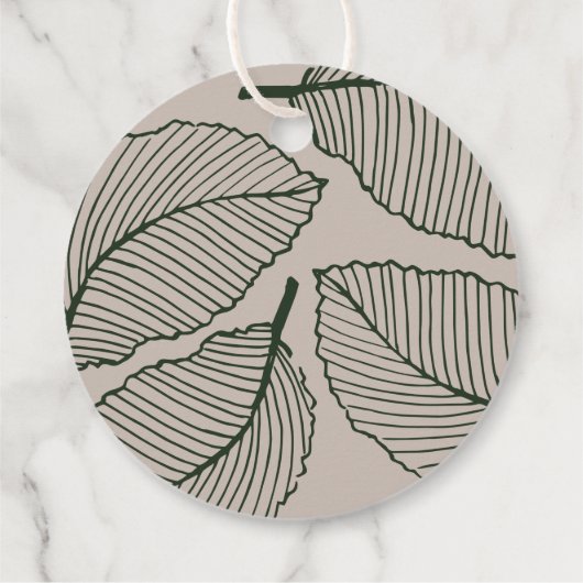 リーフモダンパターンロゴ製品つるラベル フェイバータグ (裏面)