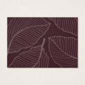 リーフモダンパターン製品気にサンキューカード (裏面)