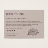 リーフモダンパターン製品気にサンキューカード (正面)