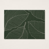 リーフモダンパターン製品気にサンキューカード (裏面)