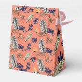 リーフモダンパター結婚ンとパーティー供給 フェイバーボックス (裏面サイド)