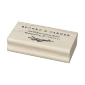 リーフモダンブランチ名パーソナライズされたとアドレス ラバースタンプ (スタンプ)