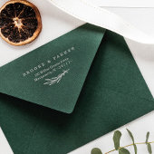 リーフモダンブランチ名パーソナライズされたとアドレス ラバースタンプ