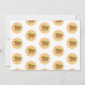 リーフモダンマンダラ感謝祭招待状 招待状 (裏面)