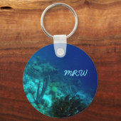 リーフモノグラムのエッジ キーホルダー (正面)