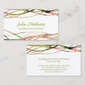 リーフユニーククール自然デザインランドスケープ設計者 名刺 (正面/裏面)