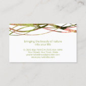 リーフユニーククール自然デザインランドスケープ設計者 名刺 (裏面)