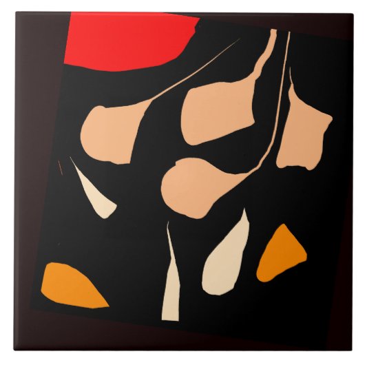 リーフリッターデザインセラミックタイル タイル (正面)