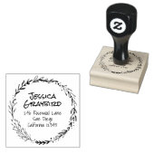 リーフリースの住所スタンプ ラバースタンプ (押印)