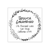 リーフリースの住所スタンプ ラバースタンプ (インプリント)