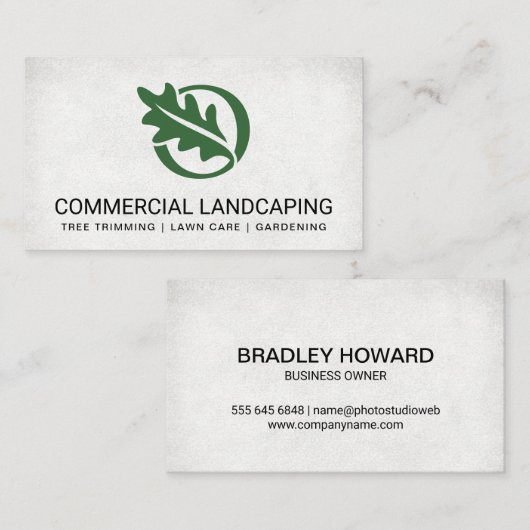 リーフロゴ 名刺 (正面/裏面)