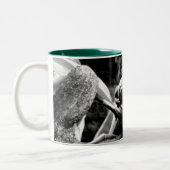 リーフ上のカエルB+W ツートーンマグカップ (左)