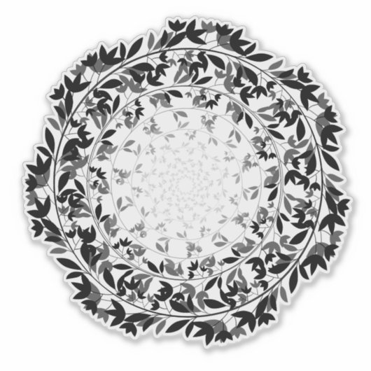 リーフ円 シール (正面)