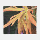 リーフ勉強2 フリースブランケット (正面(横))